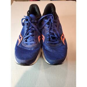 Saucony‎ Men's Running Shoes,8 Blue Red Accents, Lightweight PWRRUN Cushioning